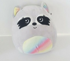 Squishmallow 8&quot; Rare Max Rainbow Raccoon - £11.05 GBP