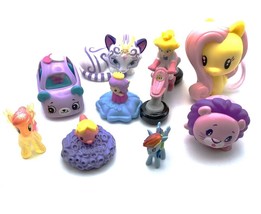 Girl Toy Lot Princess Peach, My Little Pony, Squinkies, Cat, Cutie Car - $10.00