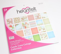 NEW - Heartfelt Creations &quot; Candy Cane Cottage Collection &quot; Paper HCDP1-2105 - £13.44 GBP