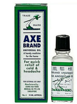 Axe Medicated Oil (Minyak Angin Cap Kapak) New Easy Carry 10Ml X 5 Bottles - $29.01