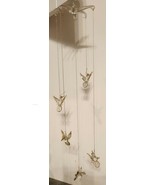 Beautiful Blown Glass Hummingbird Wind Chime Set - Indoor/Outdoor Garden... - $19.70