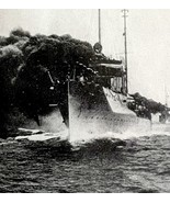 US Destroyer Throws Up Smoke Screen 1919 WW1 World War 1 Military Print ... - $40.99 CAD