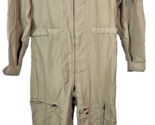 US MILITARY PILOTS FLYER&#39;S COVERALLS FLIGHT SUIT CWU 27/P DESERT TAN SIZ... - $74.25