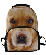 Animal Face 3D Animals Golden Puppy Backpack 3D Deep Stereographic Felt ... - £27.59 GBP