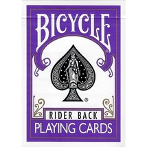 Bicycle Purple Rider Back Playing Card Deck Poker Size - £11.71 GBP