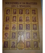 Vintage Souvenirs of the Masters Geo. L. Spaulding Music Book 1914 - £10.15 GBP