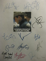 Brokeback Mountain Signed Film Movie Screenplay Script X13 Autograph Hea... - $19.99
