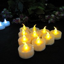 18 pcs Tealight LED Candle Lamps Static Non-flicker Tea Light for Christ... - £8.69 GBP