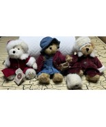 3 Boyds Bears Plush Lot Briana Bearlov Baily Bear Bug Box Christmas Red ... - $33.00 CAD