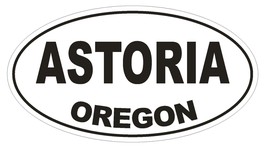 Astoria Oregon Oval Bumper Sticker or Helmet Sticker D2751 Euro Oval - £1.09 GBP+