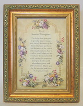 Caregivers Blessing Framed Plaque 2001 - £20.29 GBP