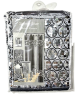 Glimmer Silver Shower Curtain Popular Bath Product Polyester 70x72in - $43.56 CAD
