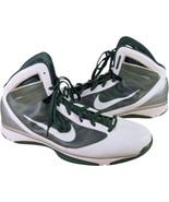 Mens NIKE Hyperize Basketball Shoes size 18  367181 118 White and Green ... - $84.15