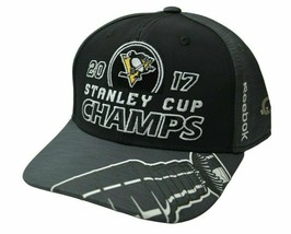 Pittsburgh Penguins NHL 17 Stanley Cup Champions Adjustable Hockey Hat by Reebok - £16.40 GBP