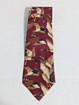 Mallard Duck Necktie Tie 417 By Van Heusen Made in USA - £9.15 GBP