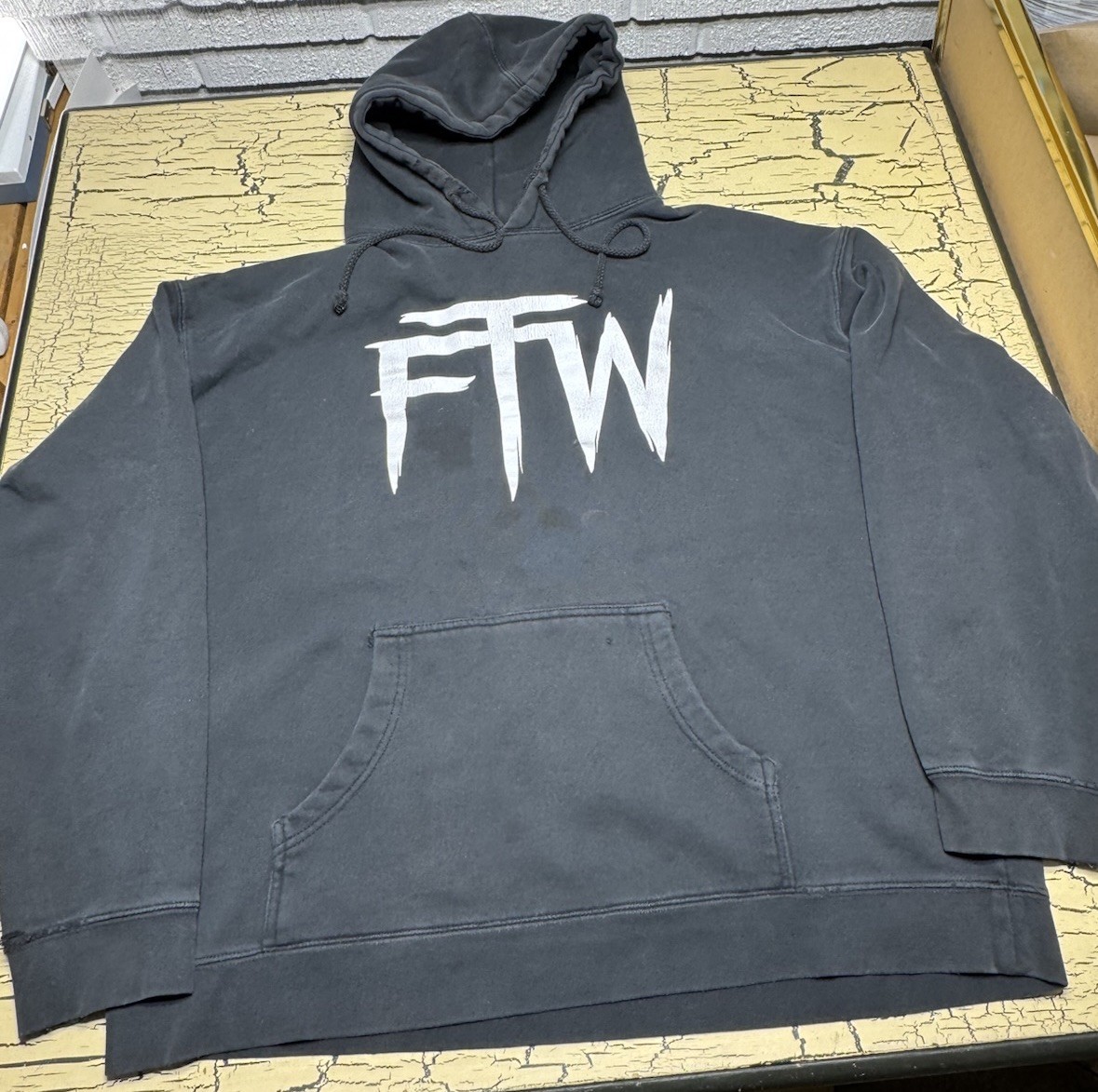 FTW Independent Black Hoodie Sweatshirt Men&#39;s As Is - $14.99