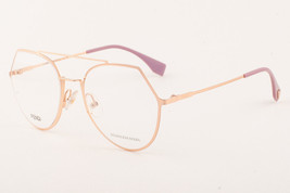 FENDI FF 0329 DDB Gold Copper Eyeglasses 53mm - £119.34 GBP