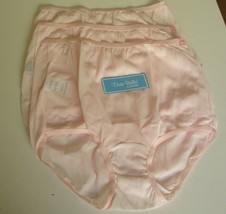 3 Dixie Belle by Velrose Full cut Briefs Style 719 Size 11 Pink - $25.69