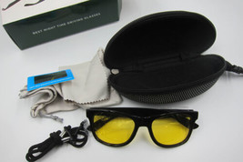 NEW $60 Hammacher Schlemmer Best Night Time Driving Glasses Yellow Lens - $44.99