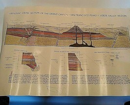 Geological Cross Section of Grand Canyon, San Francisco Peaks, Verde Valley &#39;75 - £19.93 GBP
