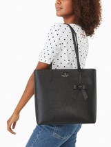 Kate Spade Brynn Large Tote Black Saffiano K5797 Bow NWT $359 Retail Price - £97.32 GBP