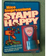 Happy Birthday STAMP Happy RUBBER STAMP no7614-0910 1983 made in Japan - £10.95 GBP