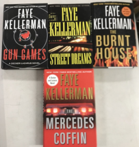 Faye Kellerman Hardcover Street Dreams The Burnt House Gun Games Mercedes Cof X4 - £16.61 GBP