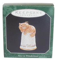 Hallmark Keepsake Ornament Alice in Wonderland Cheshire Cat Thimble Miniature - £5.55 GBP