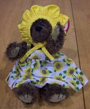 TY Attic SUSANNAH TEDDY BEAR IN SUN DRESS Plush Toy 1993 NEW - £12.12 GBP