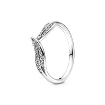 Pandora jewels mod leaf pave ring size 50 thumb200