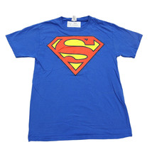 Superman Shirt Mens S Blue Fruit Of The Loom Character Inspired Short Sleeve T - $18.69