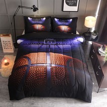 Basketball Court Printing Comforter Quilt Bedding Set Twin Size For Teen Boys (B - £46.32 GBP