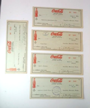 1955 Coca Cola Lebanon Tennessee Bottling Works Payroll Check lot - $23.71