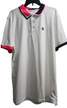 G/FORE Mens Size XXL Two Tone Collar Tech Pique Shirt Polo White Used - $91.62