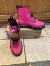 Dr. Martens 1460 Womens Size US 7 EU 38 Clash Pink Smooth Leather Lace U... - $96.77