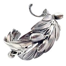 Rare! Vintage Mario Buccellati Silver Olive Leaf Branch Cuff Bracelet - $2,500.00