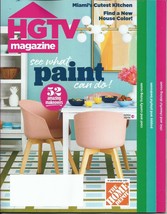 HGTV Magazine See What Paint Can Do! Miami&#39;s Cutest Kitchen Home Depot J... - £15.59 GBP