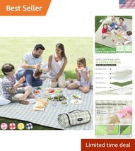Reversible Waterproof Picnic Blanket 80&#39;&#39;x80&#39;&#39; - Lightweight &amp; Family-Fr... - $793.01 MXN