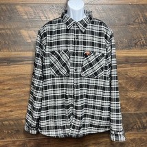 American Outdoorsman Flannel Shacket Mens 2X Sherpa Lined Gorpcore Plaid... - $21.85