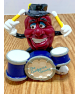 Vintage 1988 California Raisin Drummer Figure New Old Stock (RARE)  [e-09] - $147.18 MXN
