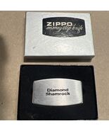 Vintage Zippo Money Clip Knife With Box Diamond Shamrock Oil Promo Item - $25.32 CAD