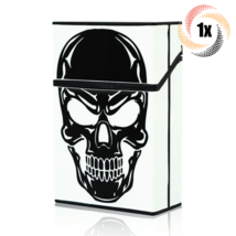 1x Cigarette Case Punisher Skull Plastic Flip Top King Size Glow In The Dark - £8.60 GBP