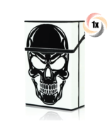 1x Cigarette Case Punisher Skull Plastic Flip Top King Size Glow In The ... - £8.60 GBP