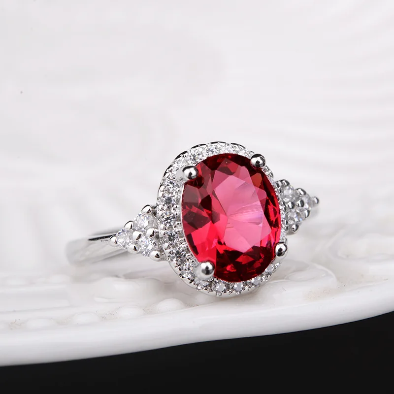Real Natural Ruby Gemstone Open Resizable Rings for Women Genuine 925 Sterling S - £59.52 GBP
