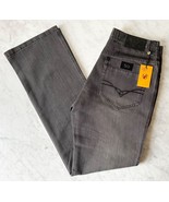 Enzo Garret-2 Black Denim Jeans Zip Fly 100% Cotton Men&#39;s Size 34W x 34L - $103.87 CAD