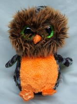 TY Beanie Boos BIG EYED MIDNIGHT THE OWL 6&quot; Plush STUFFED ANIMAL Toy - £11.61 GBP