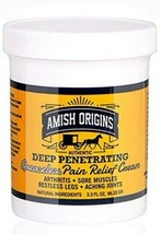 Amish Origins Deep Penetrating Greaseless Pain Relief Cream Restless Leg... - £14.93 GBP