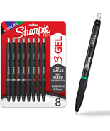 S-Gel Pens, Medium Point (0.7Mm), Assorted Ink Colors, 8 Count - Ideal f... - $14.94 CAD