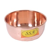 2 X Handmade Pure Copper Plain Serving Bowl (50 ml) Free Shipping ( Pack Of 2 ). - £29.28 GBP