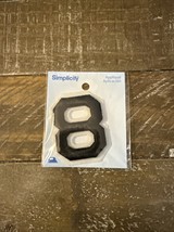 Simplicity Iron On Patch Black Number 8 - $11.76